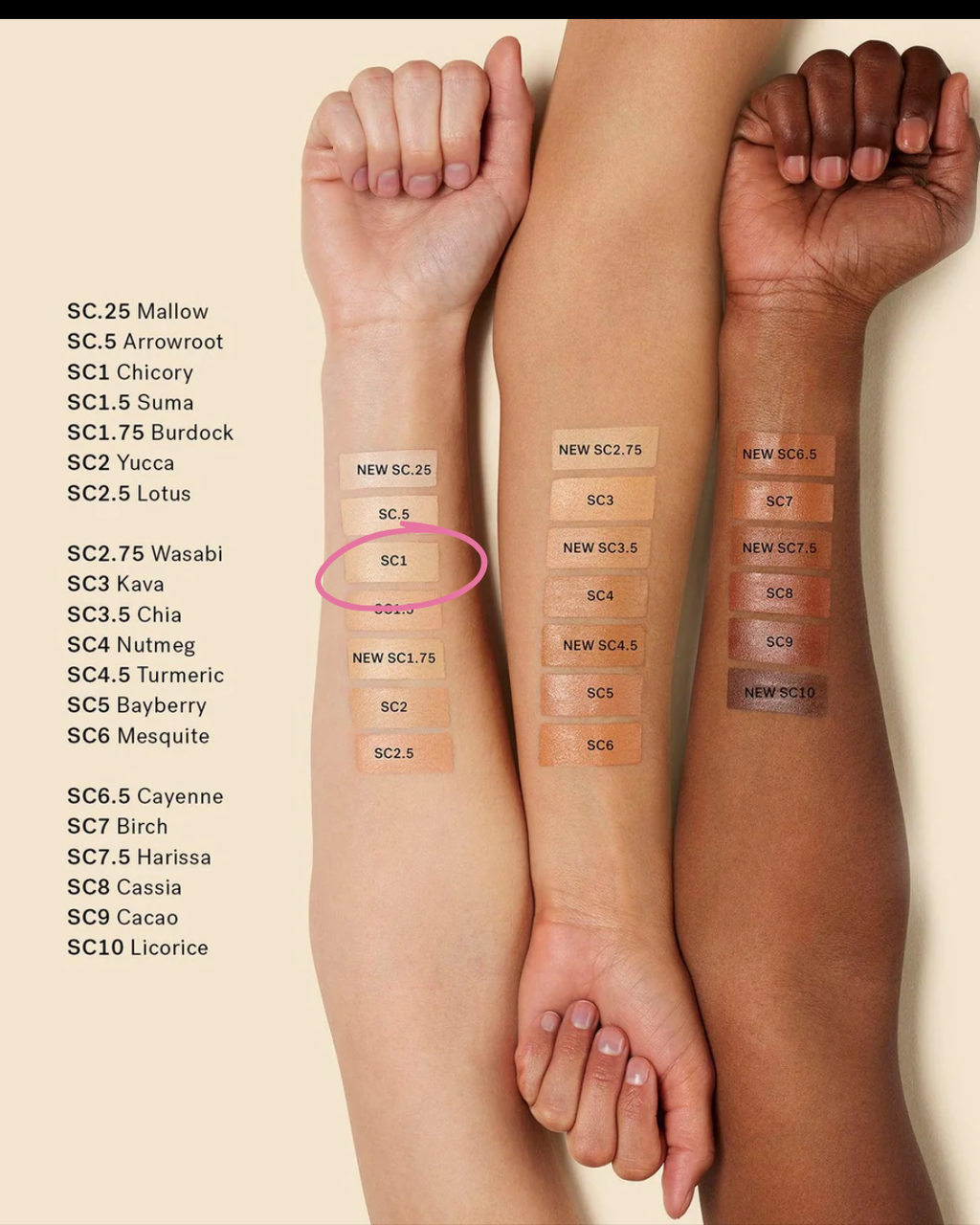 Ilia | true skin serum concealer | SC1 chicory